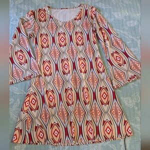 Seventies Style Dress.  Size L.
